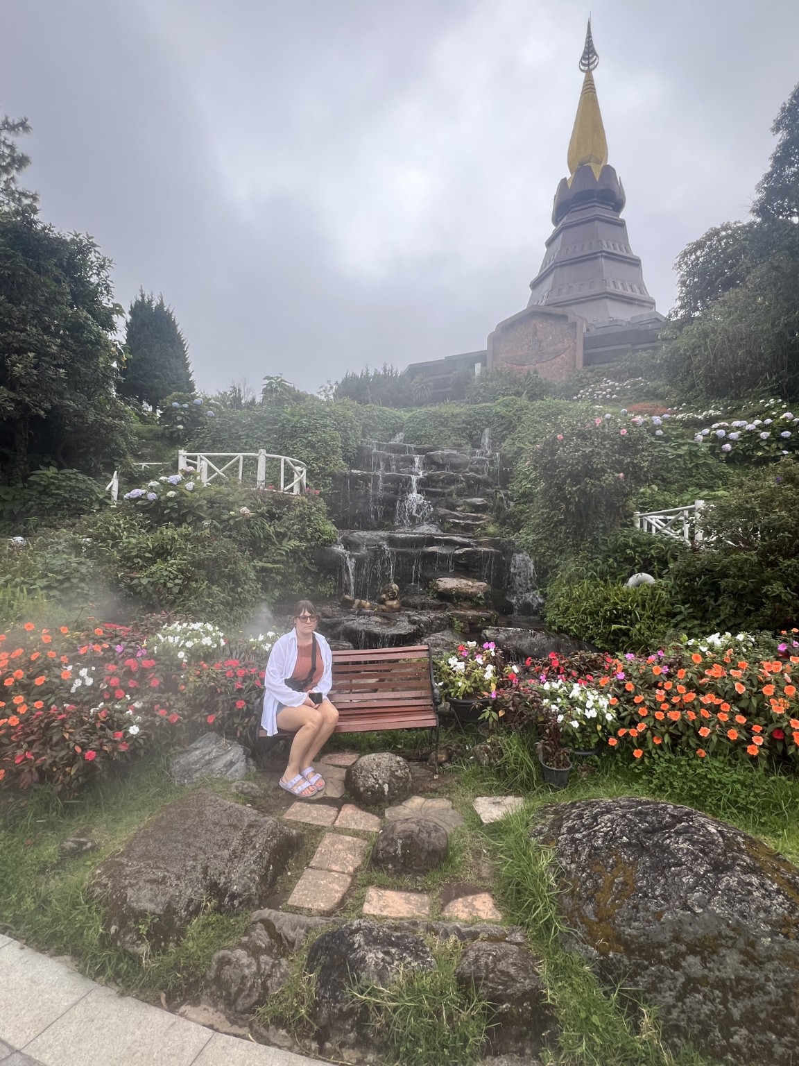 Doi Inthanon mountain and waterfalls in Thailand