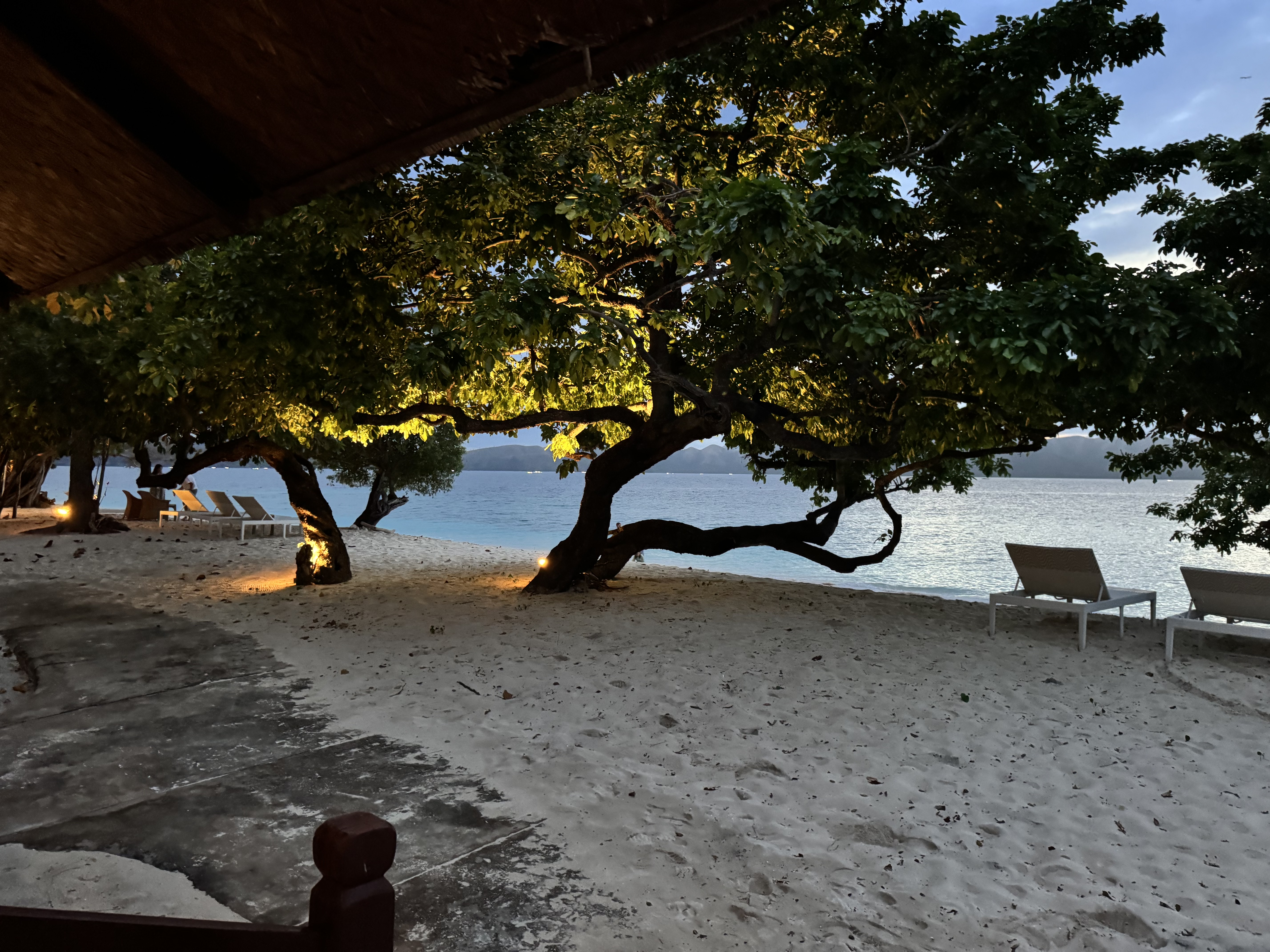 A peaceful beach setting in the Coron portion of the trip.