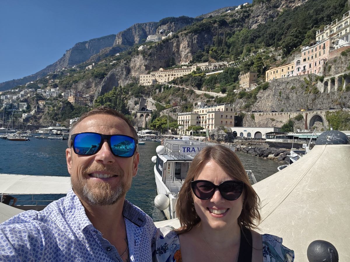 Brendin and Jenn on the Amalfi Coast