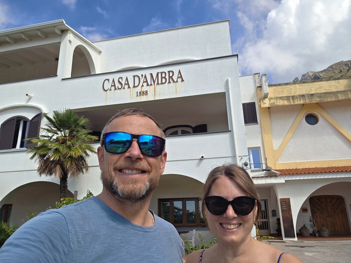 Arriving at Casa D'Ambra.