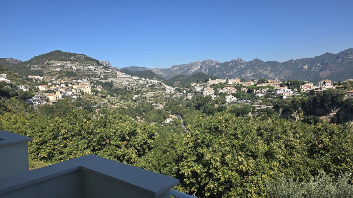 The hillside panorama during our Scala stay.