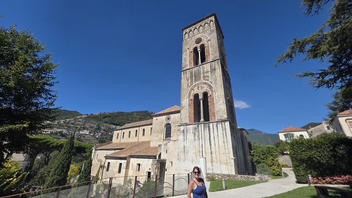 Church architecture on our walk through the hill towns.
