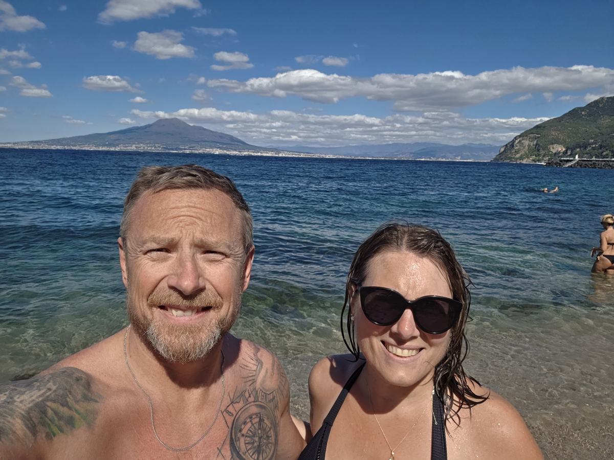 One more beach moment before continuing toward Naples.