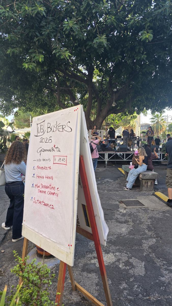The buskers festival programme during our visit.