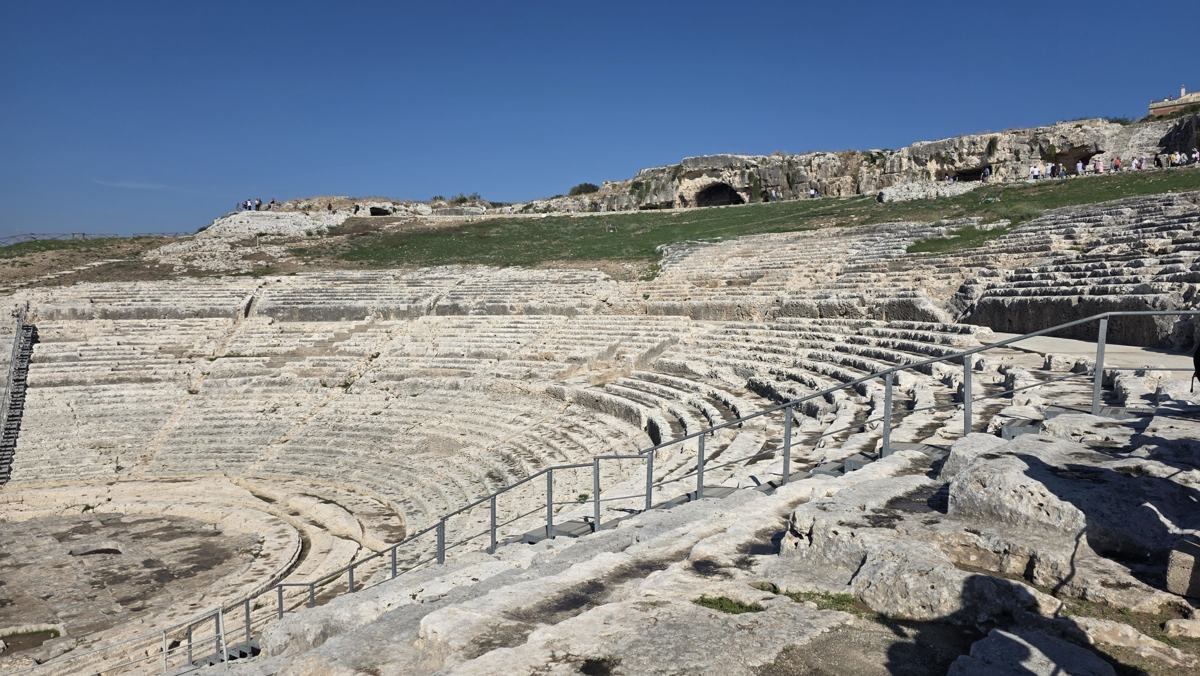 The Greek theatre at Neapolis in Syracuse.
