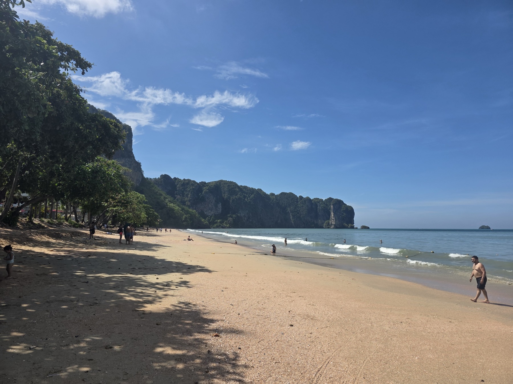 Beach and limestone coastline near Krabi