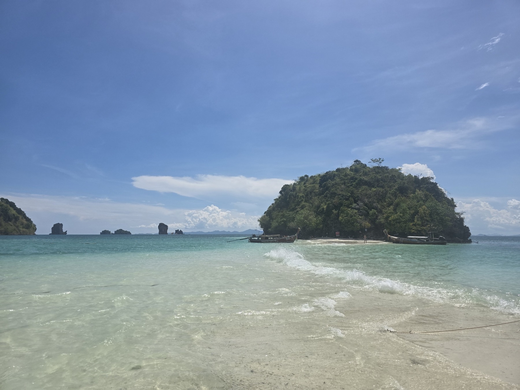 Turquoise water and limestone islands